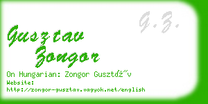 gusztav zongor business card